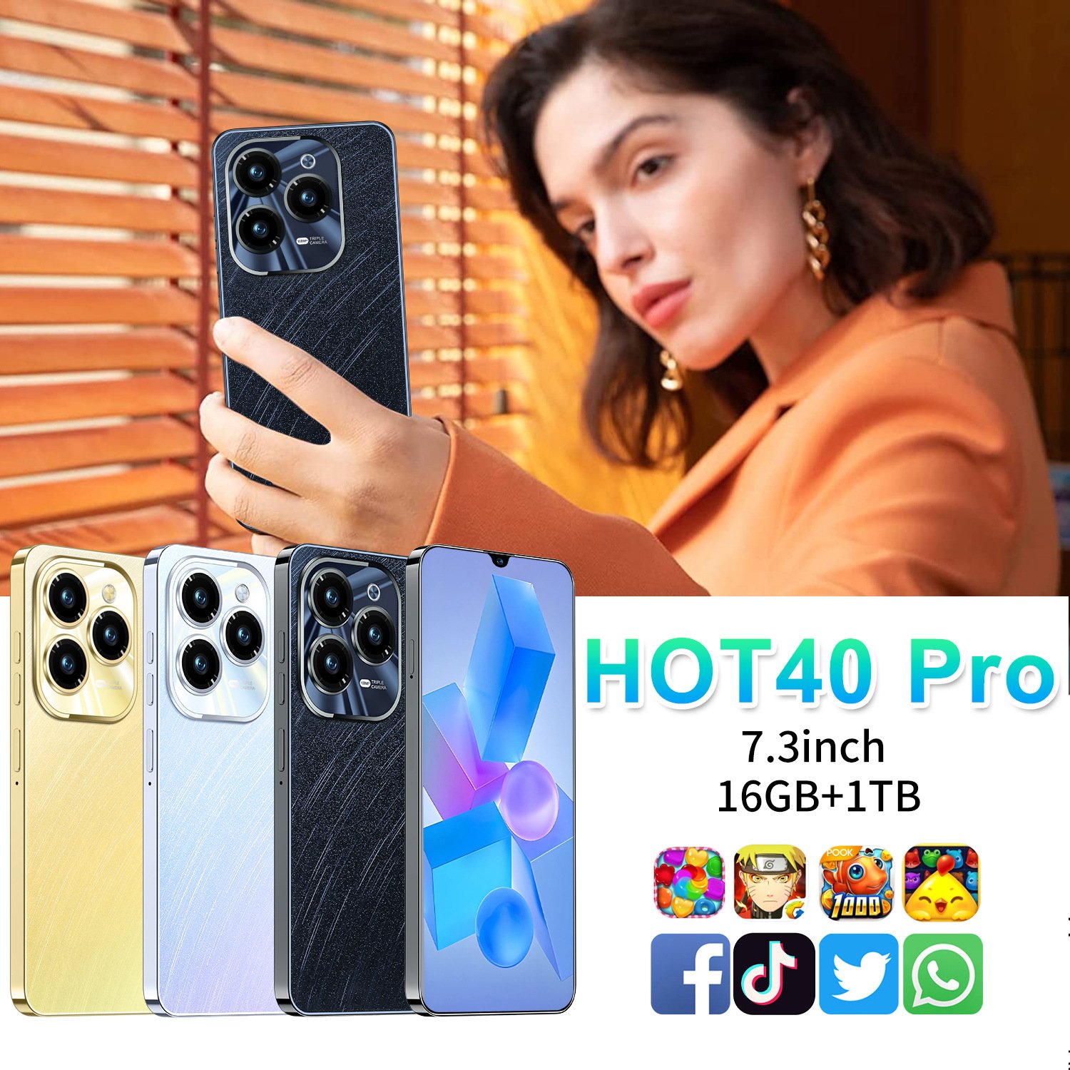 Hot Selling Reno 10 PRO+ original 7.3 Inch 16GB+1TB full Display Mobile Phone Cell Phone Smartphone Mobile phone
